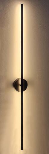 X-LIGHT zidna LED lampa, 20W, 1m, topla bijela 3000K, crna