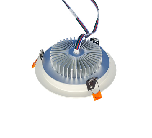 X-LIGHT ugradbena LED lampa, 18W, RGB + W (topla), 4in1, 24V, bijela