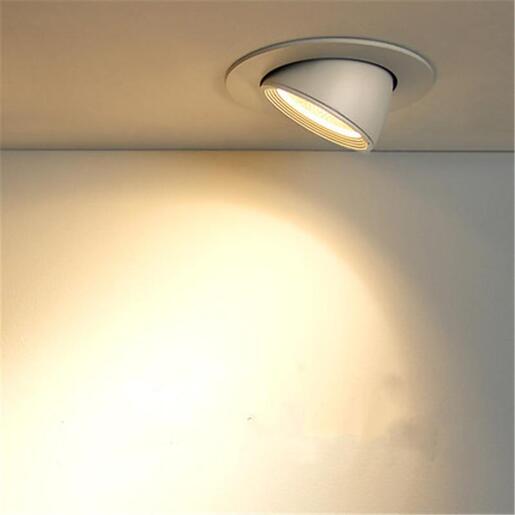 X-LIGHT ugradbena zakretna LED lampa, 20W, hladna bijela, bijela