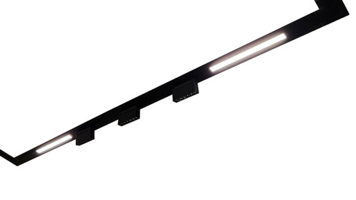 X-LIGHT Magnetic linear LED lampa, 605mm, 24W, 3000K dimabilna (Osram2835 ledice), crna