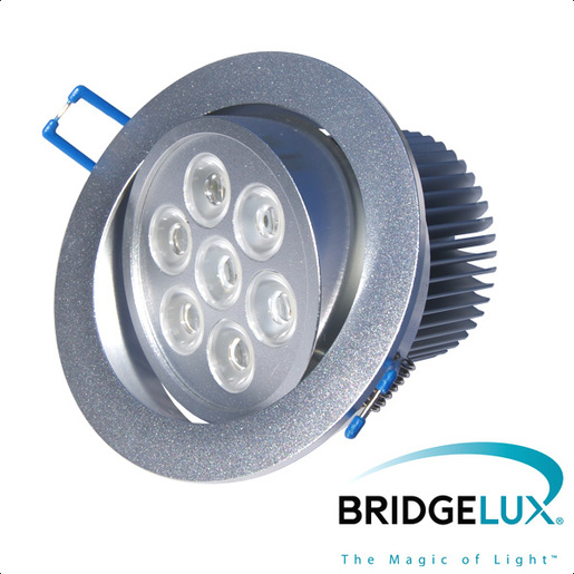 X-LIGHT ugradbena LED lampa, 7x1W, topla bijela 3000K (Bridgelux led)