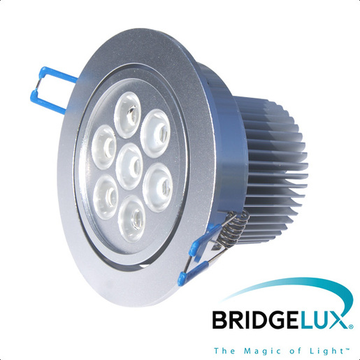 X-LIGHT ugradbena LED lampa, 7x1W, topla bijela 3000K (Bridgelux led)
