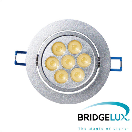X-LIGHT ugradbena LED lampa, 7x1W, topla bijela 3000K (Bridgelux led)