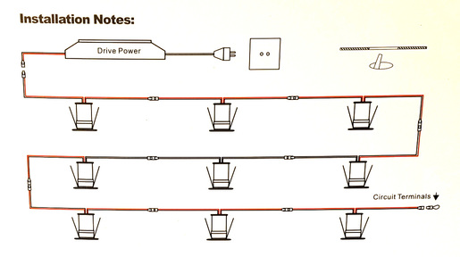 X-LIGHT set 9 ugradbenih LED lampica Deco, 1W, topla bijela 3000K, dimabilna