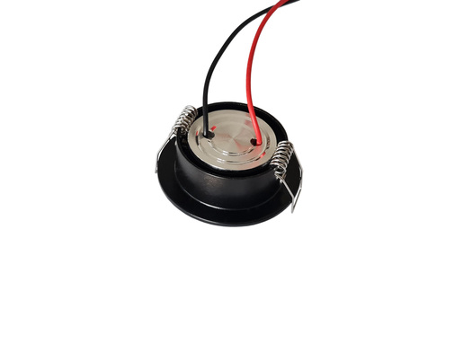 X-LIGHT ugradbena LED lampa, 1x1W, podešavajuća, hladna bijela 6000K, crna