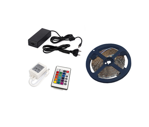 X-LIGHT LED traka SMD5050 60 LED/m, 14.4W/m RGB IP-20, 5m, kontroler