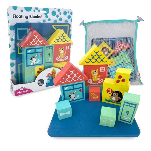 Edushape igračka za kupanje Floating Blocks, Animals