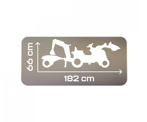 Smoby traktor/bager na pedale Builder Max