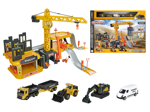 Majorette set Creatix Construction + 5 Volvo vozila