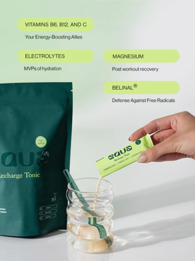 EQUA, Recharge Tonic, limun i zeleni čaj, 20/1