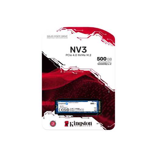 SSD 500GB Kingston NV3 PCIe M.2 NVMe, SNV3S/500G