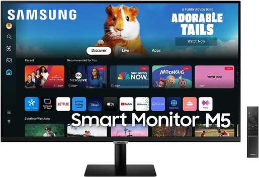 Samsung 27" Smart M5 monitor LS27DM500EUXDU, VA Full HD, 60Hz, 4ms, 2x HDMI, 2x USB, WiFi, Bluetooth