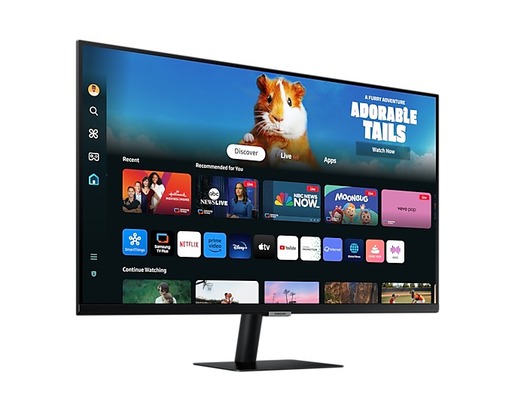 Samsung 27" Smart M5 monitor LS27DM500EUXDU, VA Full HD, 60Hz, 4ms, 2x HDMI, 2x USB, WiFi, Bluetooth