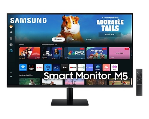Samsung 27" Smart M5 monitor LS27DM500EUXDU, VA Full HD, 60Hz, 4ms, 2x HDMI, 2x USB, WiFi, Bluetooth