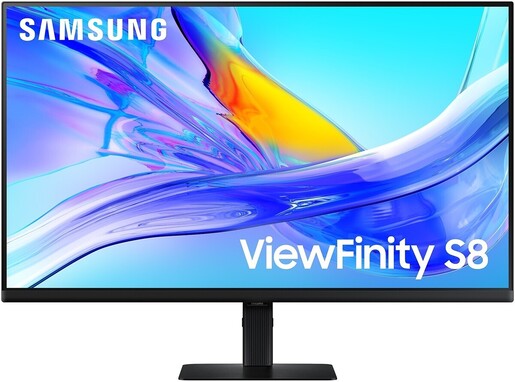 Samsung 32" ViewFinity S8 monitor LS32D800UAUXEN, VA 4K UHD, 60Hz, 5ms, HDCP, HDMI, DisplayPort, 3x USB, USB-C, RJ45, Pivot