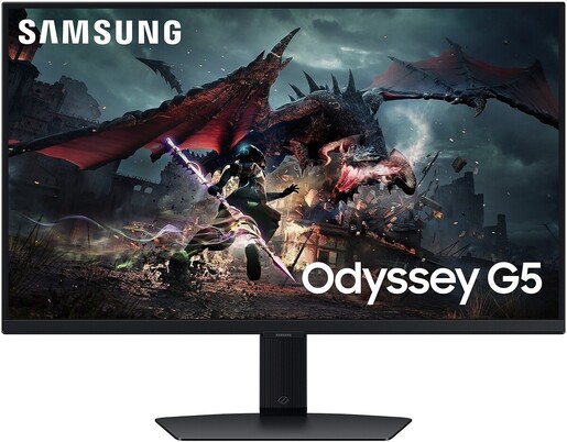 Samsung 27" Odyssey G5 Gaming monitor LS27DG500EUXEN, IPS 2K/QHD, 180Hz, 1ms, AMD FreeSync, 2x HDMI, DisplayPort, Pivot