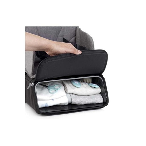 Jane putna hranilica sa spremištem, crno/siva