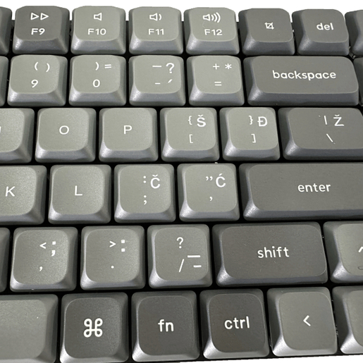 Keychron K3 Max, bežična, mehanička tipkovnica, Gateron Brown low profile, crna