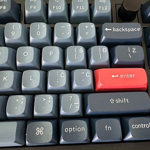 Keychron V6 Max, bežična, mehanička tipkovnica, Gateron Jupiter Brown, crna