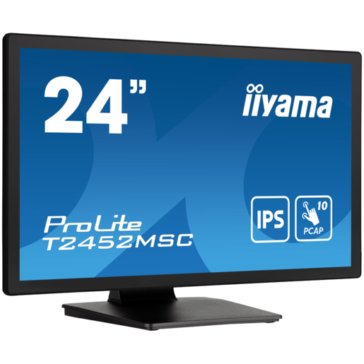 IIYAMA monitor T2452MSC-B1, 24", IPS, FHD, 14ms, HDMI, DP, zvučnici, zaslon na dodir