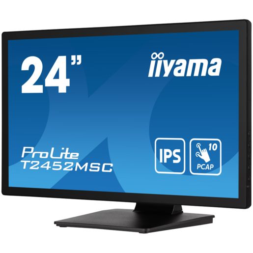 IIYAMA monitor T2452MSC-B1, 24", IPS, FHD, 14ms, HDMI, DP, zvučnici, zaslon na dodir