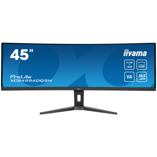 IIYAMA monitor XCB4594DQSN-B1, 45", VA, DQHD, 165Hz, 0.8ms, HDMI, DP, USB-C, zvučnici, zakrivljeni