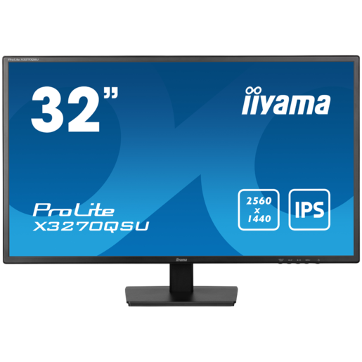 IIYAMA monitor X3270QSU-B1, 31.5", IPS, WQHD, 3ms, 100Hz, HDMI, DP, zvučnici