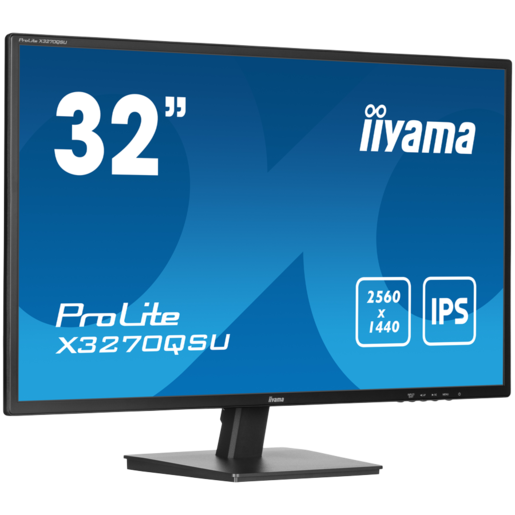 IIYAMA monitor X3270QSU-B1, 31.5", IPS, WQHD, 3ms, 100Hz, HDMI, DP, zvučnici