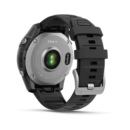 Garmin Fenix E, AMOLED, 47 mm, Stainless Steel/Black, 010-03025-00, pametni sat