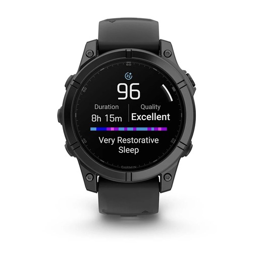 Garmin Fenix E, AMOLED, 47 mm, Slate Gray Steel/Black, 010-03025-01, pametni sat
