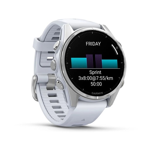 Garmin Fenix 8 AMOLED, 43 mm, Silver/Whitestone, 010-02903-00, pametni sat