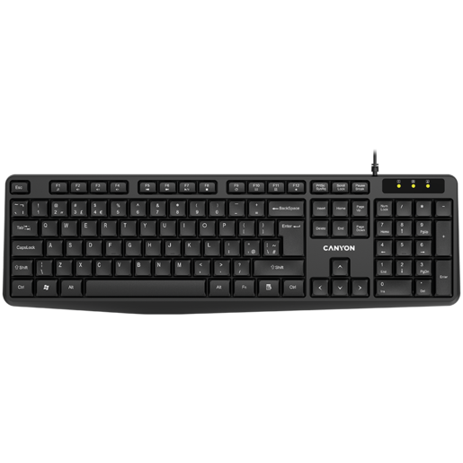 CANYON KB-1, žičana tipkovnica, crna (CNE-CKEY01-AD)