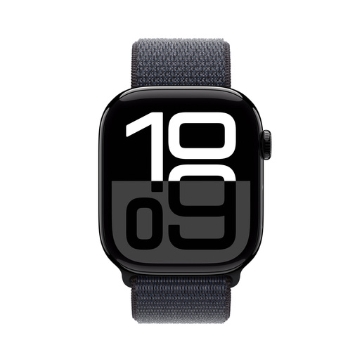 Apple Watch Series 10 GPS 46mm Jet Black Aluminium Case with Ink Sport Loop, pametni sat