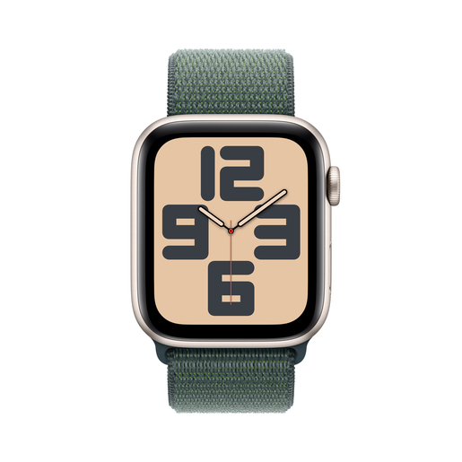 Apple Watch SE2 v3 GPS, 44mm Starlight Aluminium Case with Lake Green Sport Loop, pametni sat