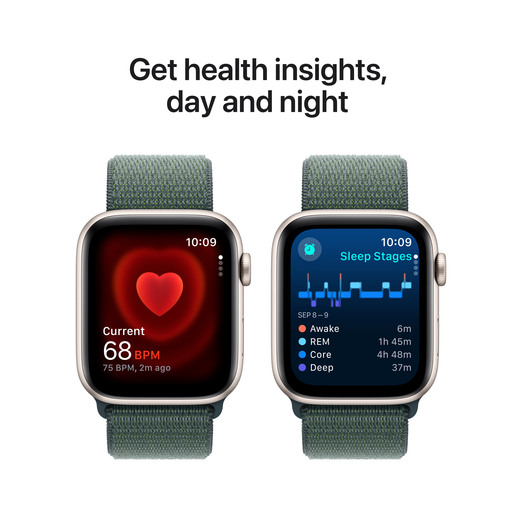 Apple Watch SE2 v3 GPS, 40mm Starlight Aluminium Case with Lake Green Sport Loop, pametni sat, pametni sat