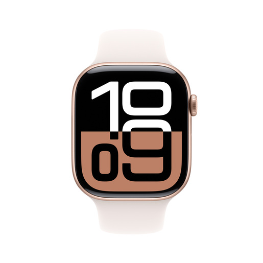 Apple Watch Series 10 GPS 42mm Rose Gold Aluminium Case with Light Blush Sport Band - S/M, pametni sat