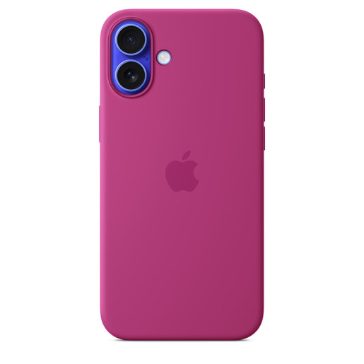 Apple iPhone 16 Plus Silicone Case s MagSafe, Fuchsia (myye3zm/a)