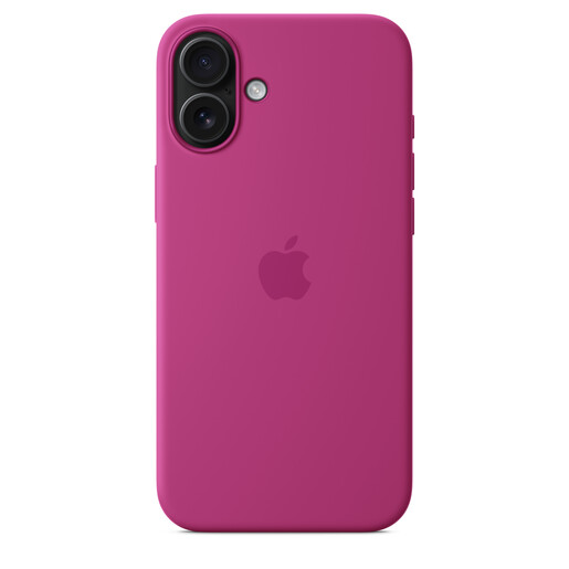 Apple iPhone 16 Plus Silicone Case s MagSafe, Fuchsia (myye3zm/a)