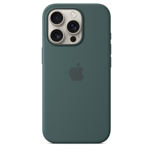 Apple iPhone 16 Pro Silicone Case s MagSafe, Lake Green (myyr3zm/a)