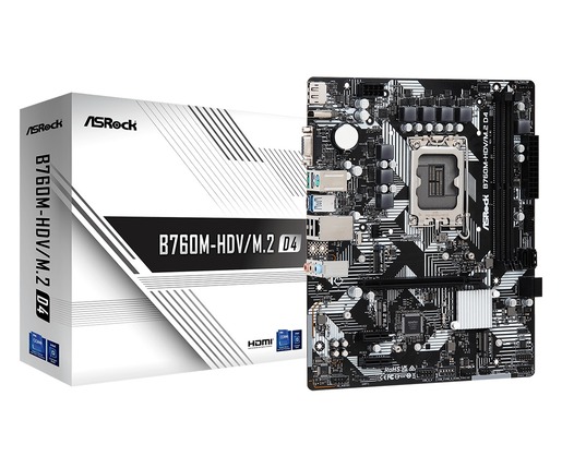 Matična ploča ASRock B760M-HDV/M.2 D4, Intel B760, LGA1700, Micro ATX