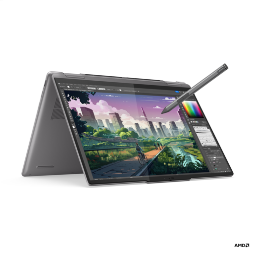 Lenovo Yoga 7 2u1 14AHP9, 83DK002GSC, 14 WUXGA OLED Touchscreen 400nits, AMD Ryzen 7 8840HS, 16GB RAM, 1TB PCIe NVMe SSD, AMD Radeon 780M Graphics, Windows 11 Pro, laptop