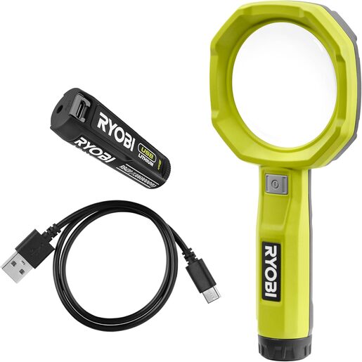 RYOBI aku povečalo sa svjetlom RML4-120G, USB, 4V, Li-ion, x3 uvećanje, baterija 2.0Ah