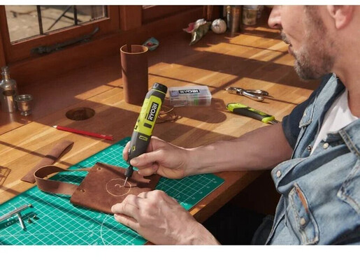 RYOBI akumulatorska roto glodalica RRT4-0, 4V, Li-ion, 3.2mm, 5000-25000 okr/min, baterija 2.0Ah