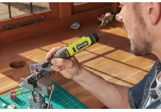 RYOBI akumulatorska roto glodalica RRT4-0, 4V, Li-ion, 3.2mm, 5000-25000 okr/min, baterija 2.0Ah