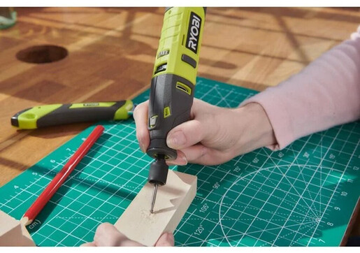 RYOBI akumulatorska roto glodalica RRT4-0, 4V, Li-ion, 3.2mm, 5000-25000 okr/min, baterija 2.0Ah