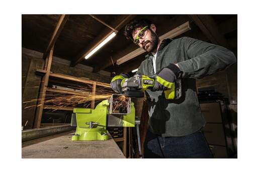 RYOBI akumulatorska kutna brusilica RAG18X-0, 18V, ONE+, 125mm, Brushless motor - SAMO ALAT