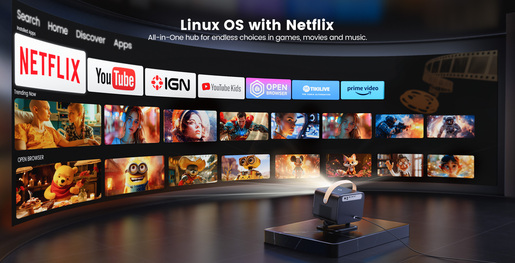 YABER projektor U12, LCD, FHD, 700Lm