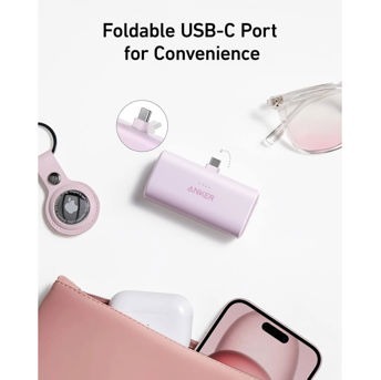 Anker prijenosni punjač 22.5W, 5000 mAh, USB-C, crni