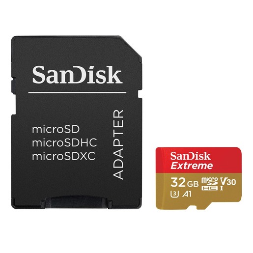 Memorijska kartica SanDisk Extreme microSDHC 32GB (SDSQXAF-032G-GN6MA) + SD adapter + 1 god RescuePRO Deluxe