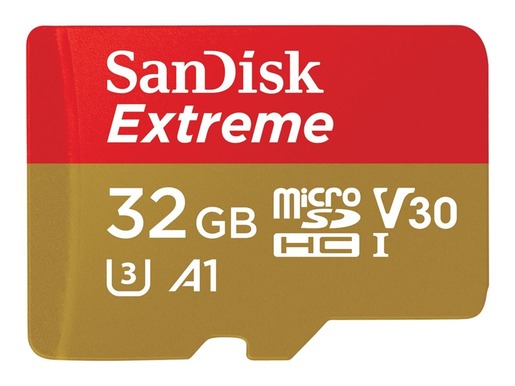 Memorijska kartica SanDisk Extreme microSDHC 32GB (SDSQXAF-032G-GN6MA) + SD adapter + 1 god RescuePRO Deluxe